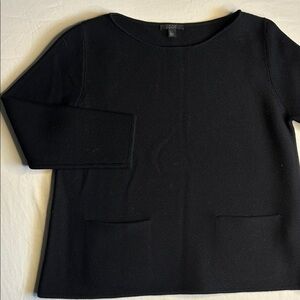 COS Midnight Black Knit Top size S